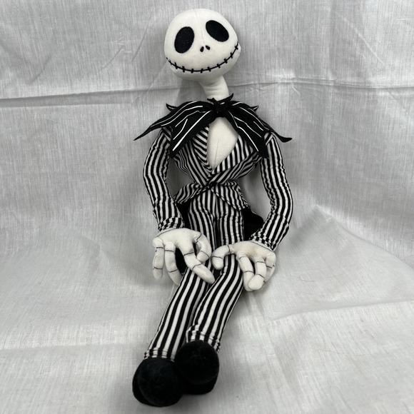 Disney Store Plush Poseable Jack Skellington Nightmare Before Christmas 18 Inch‎ - Picture 1 of 4